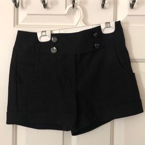 Grass Collection Black Dress Shorts